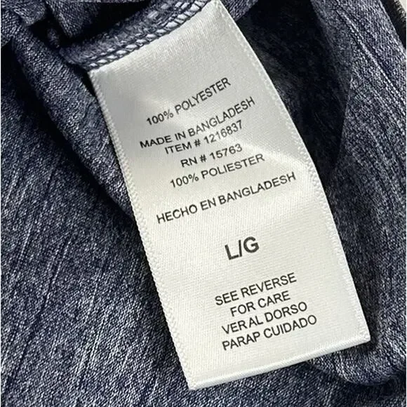 Champion Michigan Wolverines TShirt Mens L Navy Blue Yellow Active Short Sleeve - Picture 7 of 7